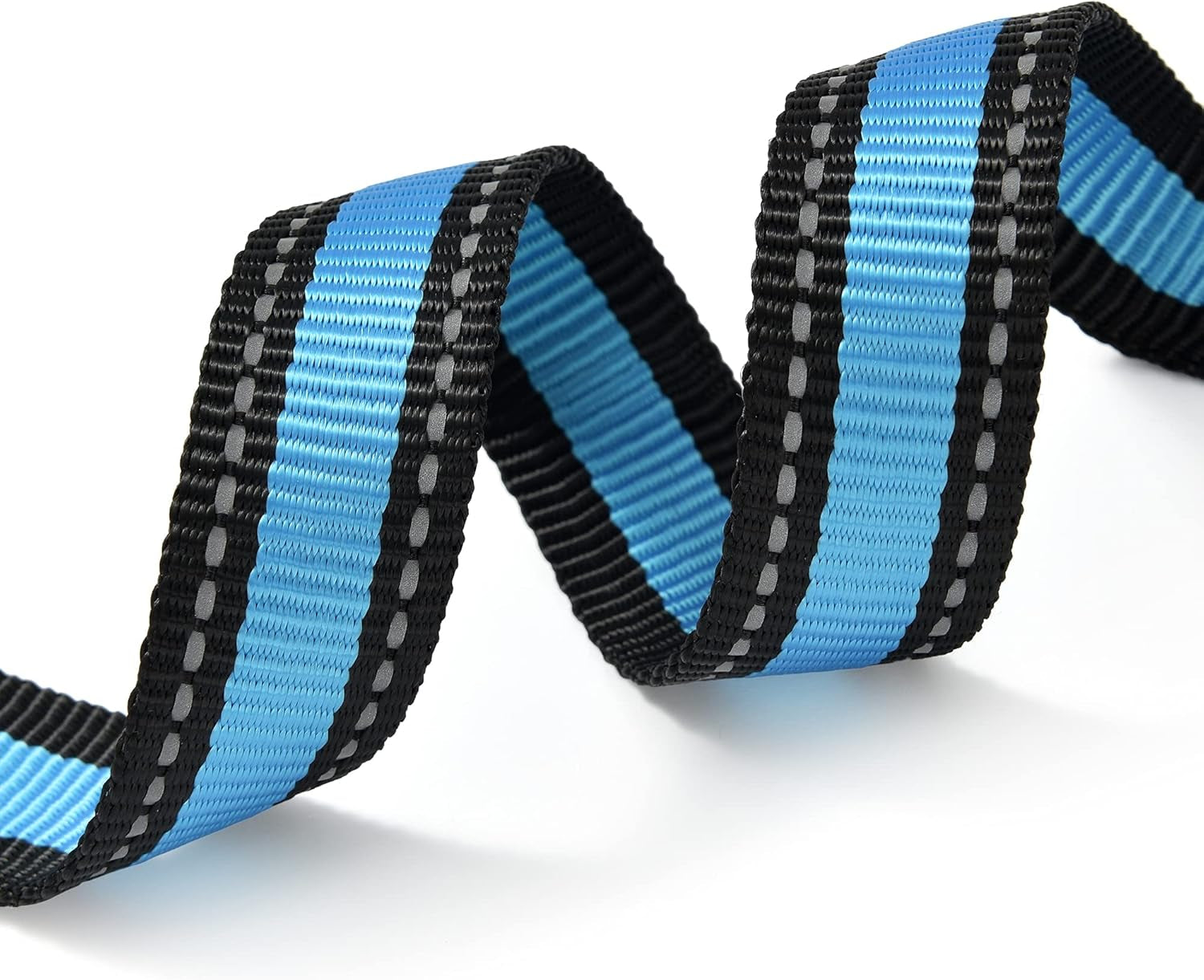 Dog Collar | Reflective 3M Stripe with Nylon Band (Blue/Pink, Medium (Pack of 2))